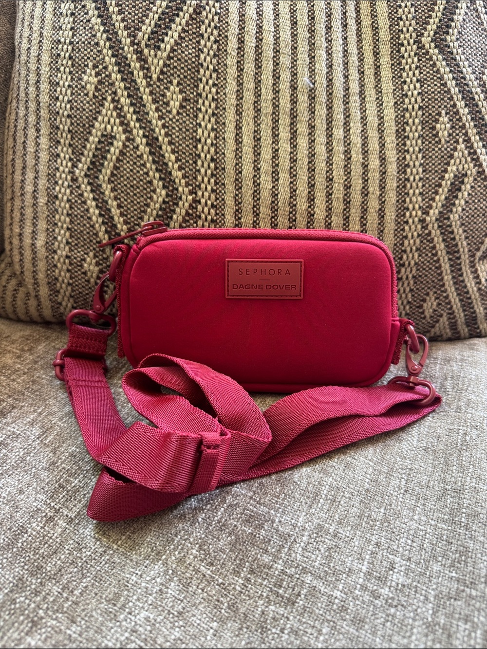 Dagne Dover x Sephora Red Crossbody Camera Bag